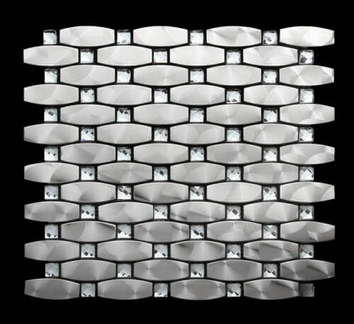 Bling Silver mosaic tile