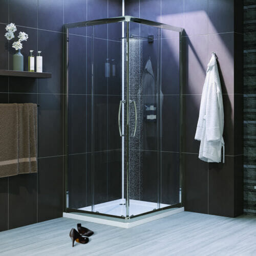 Square Corner Entry Cheap Corner Shower Screens, Lakes Shower Screens