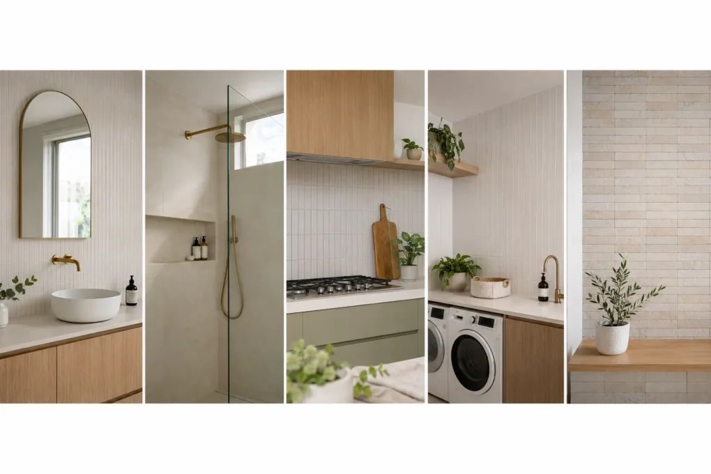 Bathroom, shower, kitchen, laundry and feature wall tile applications