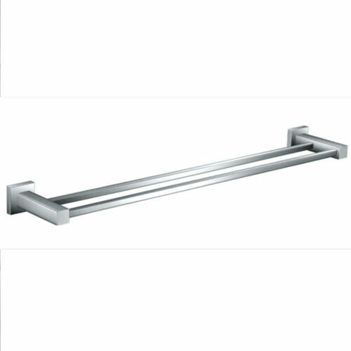 Square 900mm Double Towel Rail - Bathroom Accessories Perth