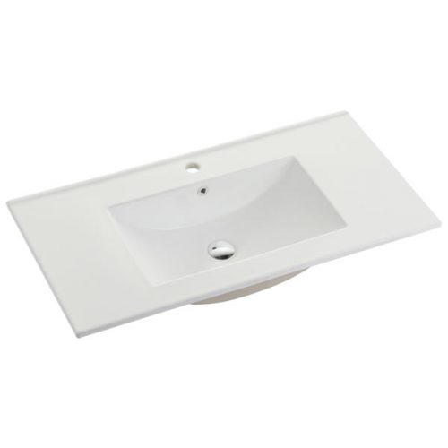 75cm Ceramic Vanity Top Matt White - Bathroom Vanity Tops Perth