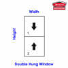 double-hung window opening directions