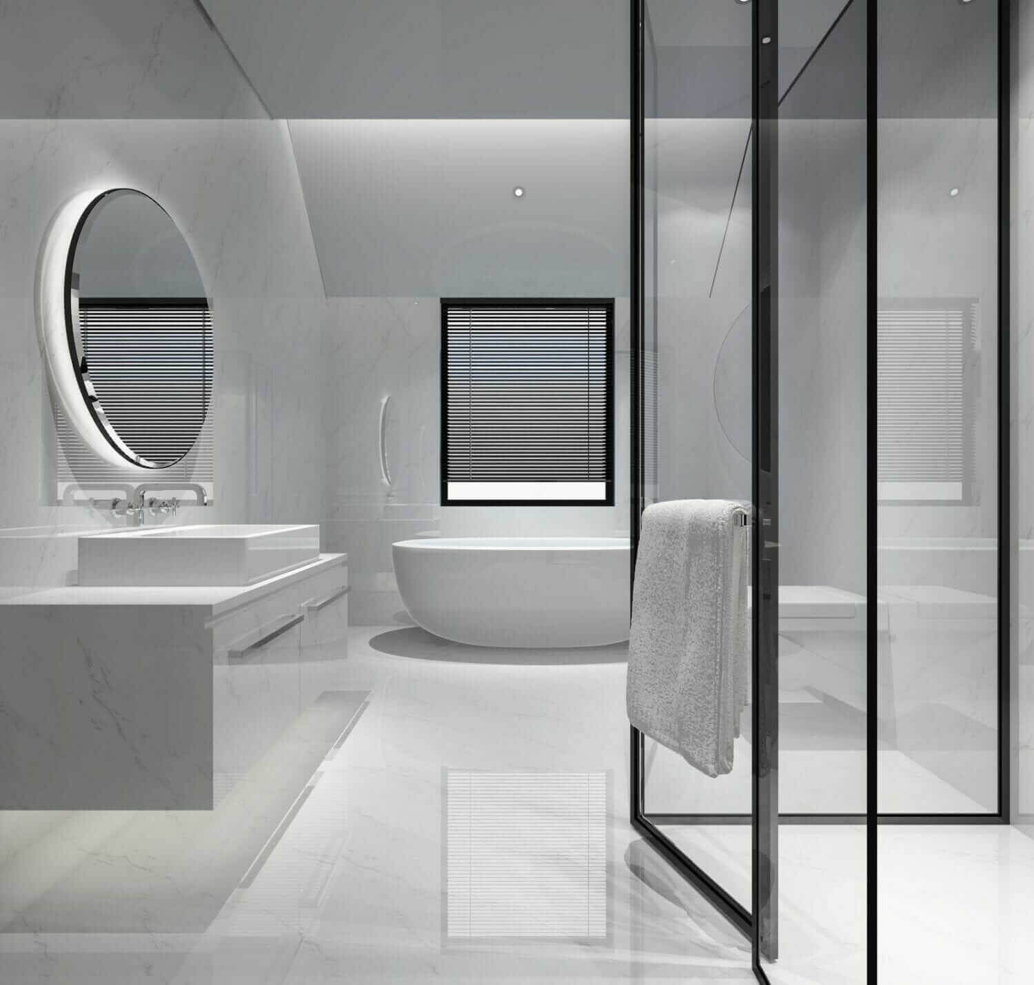Fully-Framed Shower Screens