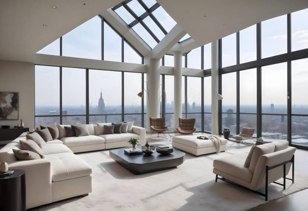 Aluminium raked windows