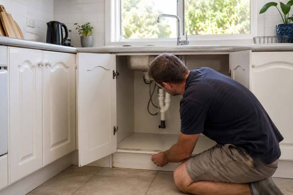 Assessing kitchen cabinets in a Perth home before deciding to refresh or replace