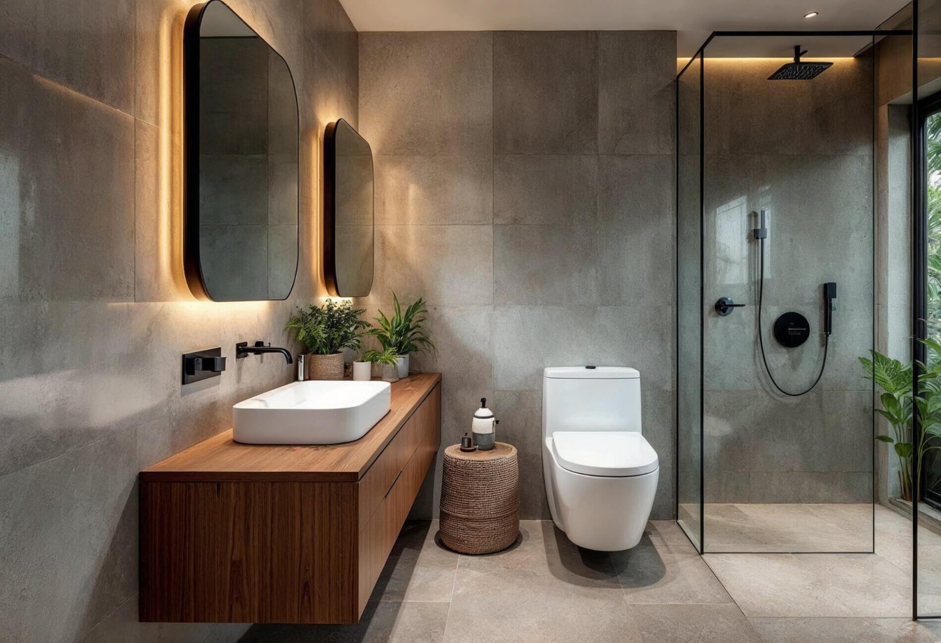 bathroom with eco-friendly fixtures