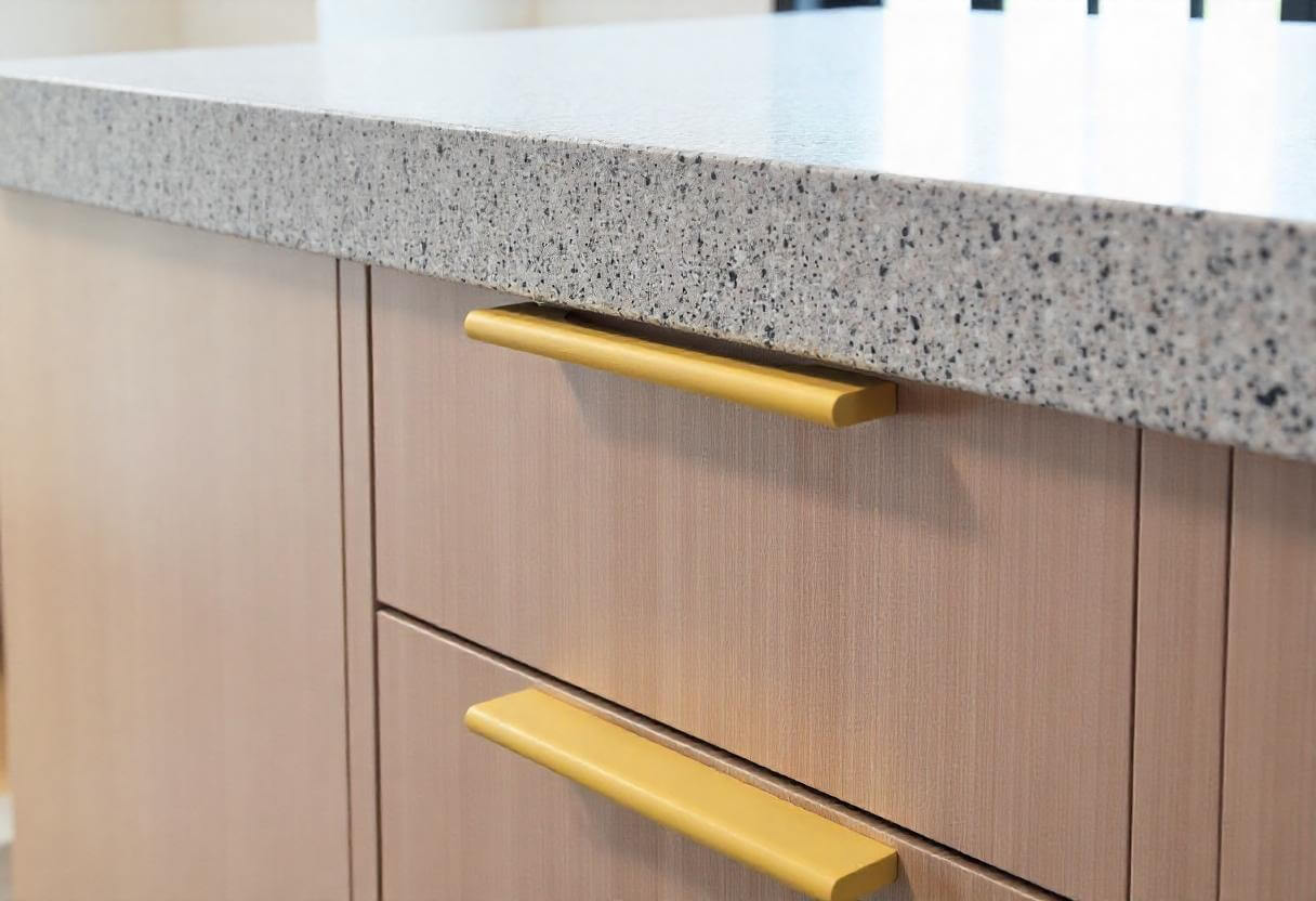 modern kitchen cabinets with slimline handels