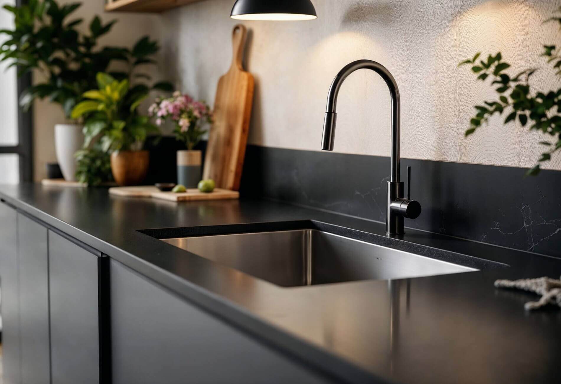 pill-out tapware kitchen sink