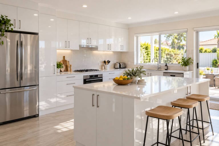 Upgraded kitchen cabinets improving storage and everyday kitchen use