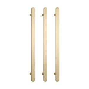 Flat Light Gold Vertical Heated Towel Rail