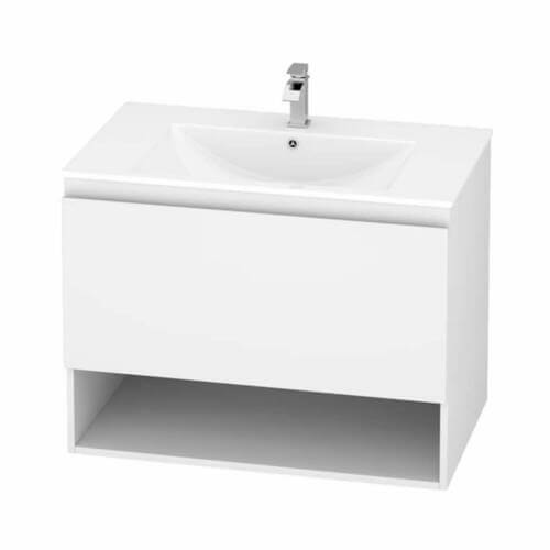 Marine Drawer & Shelf PVC Vanity Unit 75cm Marine Drawer & Shelf 75cm PVC Vanity Unit