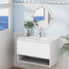 Marine Drawer & Shelf PVC Vanity Unit 90cm
