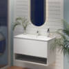 Marine Drawer & Shelf PVC Vanity Unit 90cm