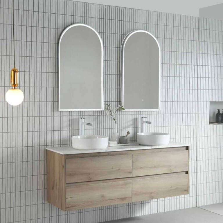 Double Mirrors for small bathrooms