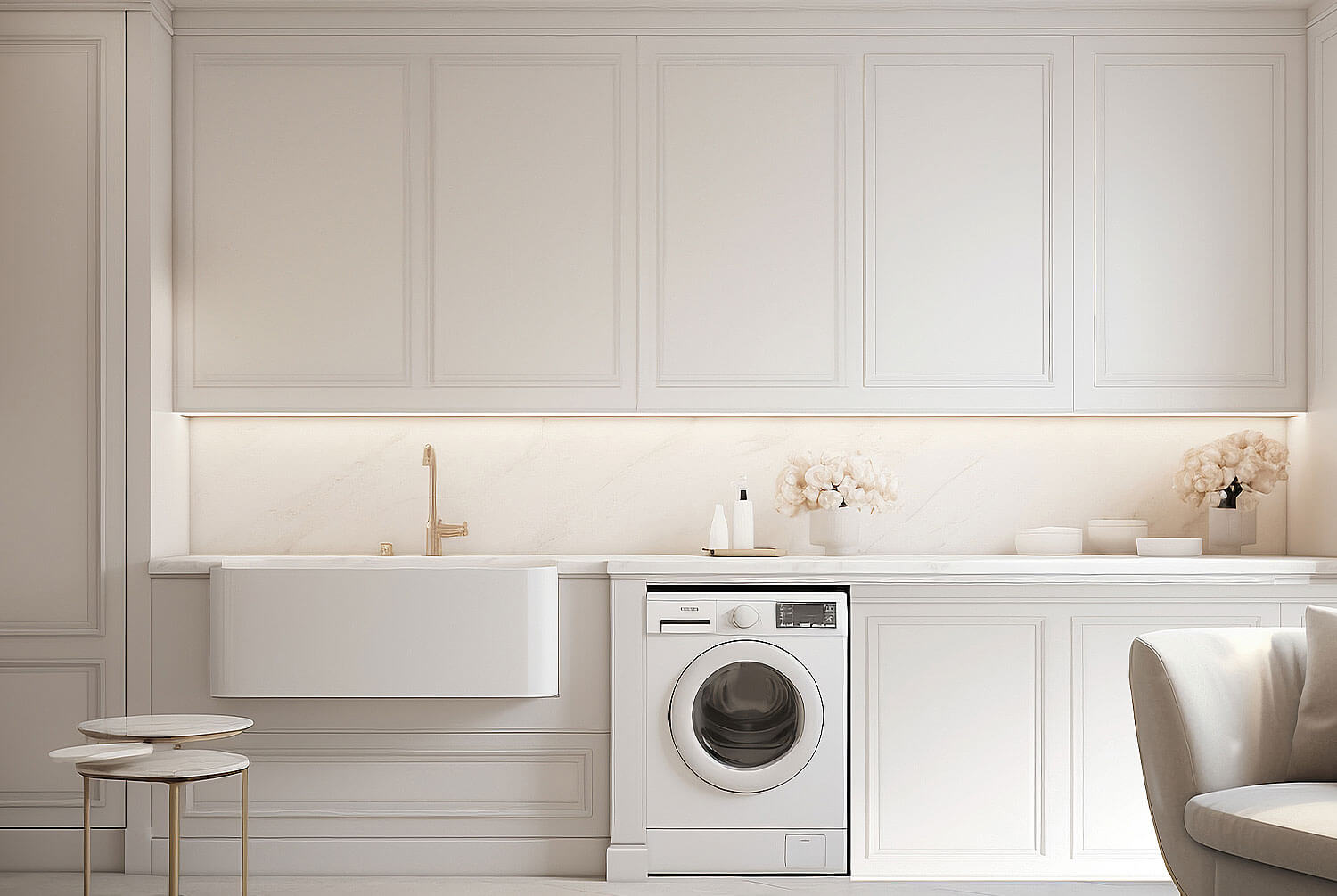 Shaker Style Laundry Cabinet Doors