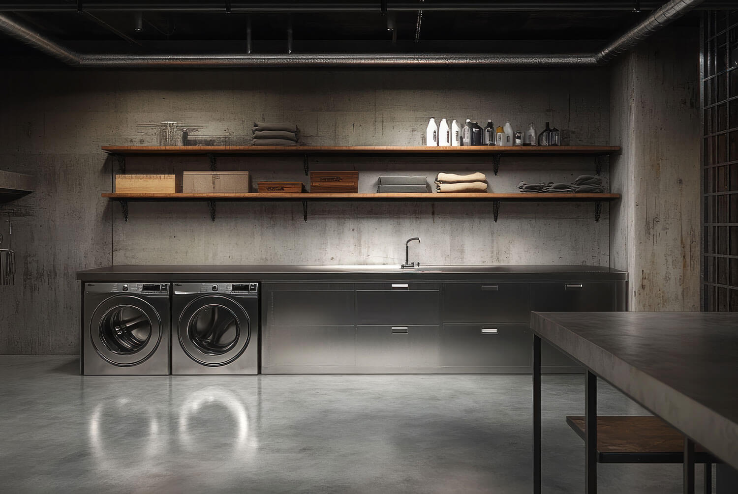 Industrial Laundry Design Ideas