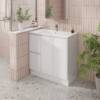 modern bathroom with Laura 90cm PVC Vanity