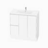 Laura PVC Vanity Unit 90cm with left hand drawers