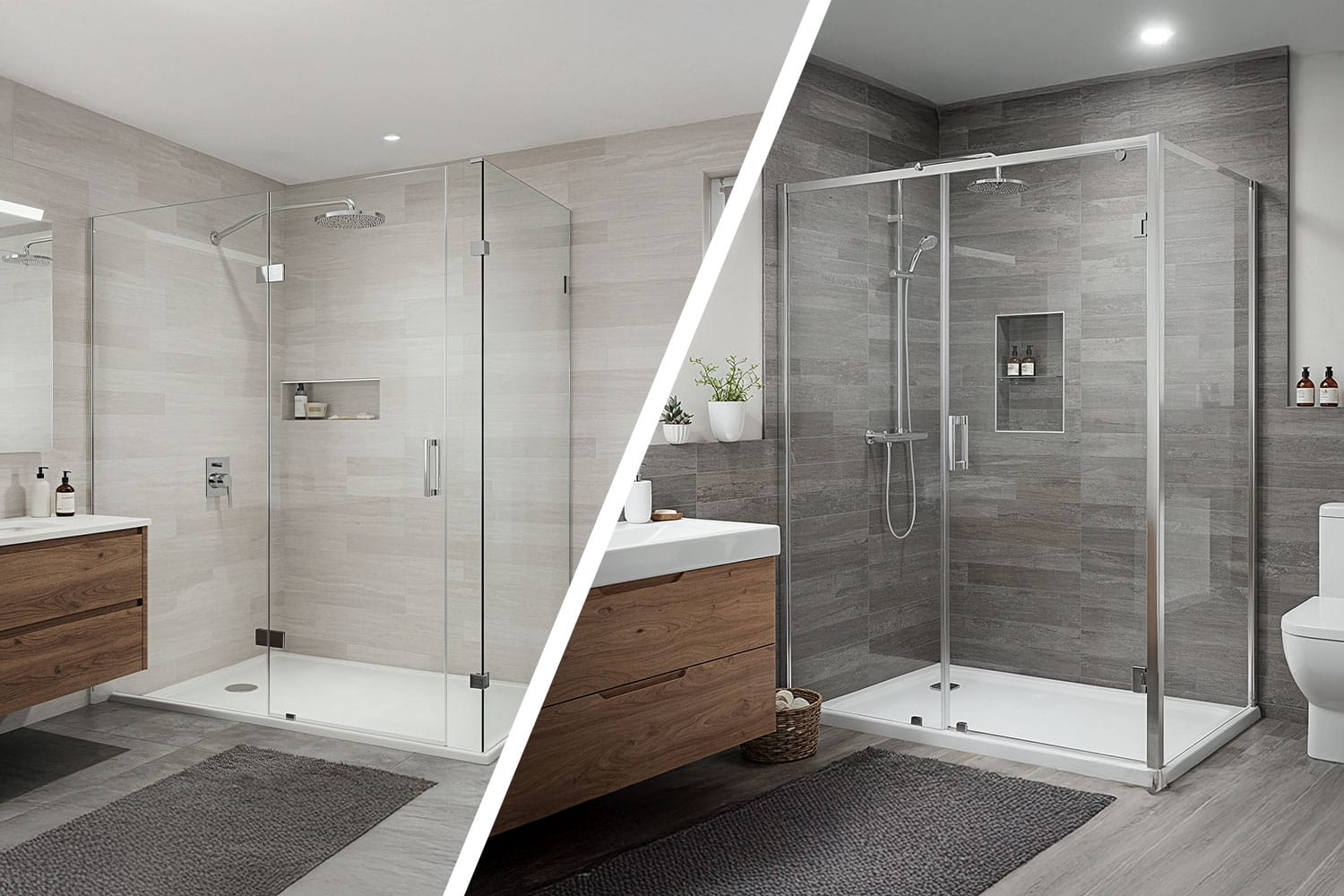 Frameless Shower Screens vs. Semi-Frameless