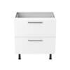80cm-2-drawer-base-cabinet-sky-chrome-Handle-front 80cm 2 Drawer Base Cabinet with Sky Chrome Handel (Front View)