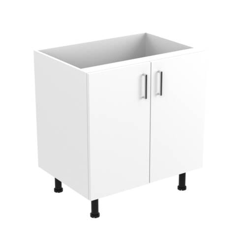 80cm Double Door Base Cabinet 80cm Double Door Base Cabinet with Sky Chrome Handel (Side View)