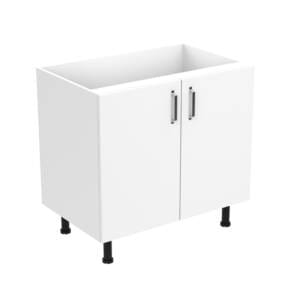 90cm Double Door Base Cabinet with Ranch Chrome Handel (Side View)