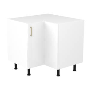 90cm Corner Base Cabinet with Sky Brushed Gold Handel