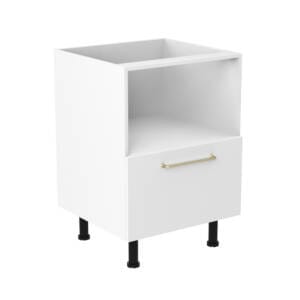 60cm Microwave Cabinet with Cosmic Brushed Gold Handel (Side View)