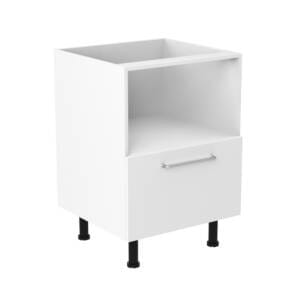 60cm Microwave Cabinet with Cosmic Brushed Nickel Handel (Side View)