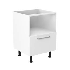 60cm Microwave Cabinet with Ranch Brushed Nickel Handel (Side View)