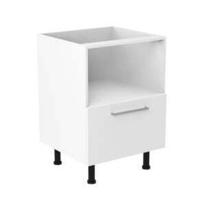 60cm Microwave Cabinet with Sky Brushed Nickel Handel (Side View)