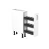 20cm Pull Out Spice Rack Cabinet with Sky Chrome Handel (Door Open)