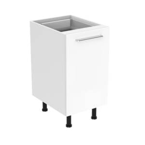 45cm Pull Out Utility Base Cabinet with Cosmic Chrome Handel (Side View)