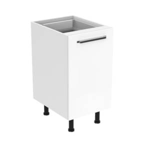 45cm Pull Out Utility Base Cabinet with Ranch Chrome Handel (Side View)