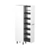 45cm Pull Out Pantry/Linen Cupboard with Sky Chrome Handel (Door Open) 45cm Pull Out Pantry/Linen Cupboard with Sky Chrome Handel (Door Open)