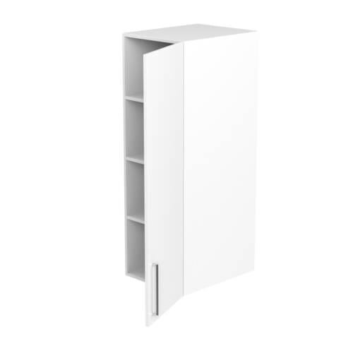 45cm Pantry Topper, Right Hand with Sky Chrome Handle (Door Open)