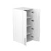 60cm Double Door Pantry Topper with Sky Chrome Handle (Doors Open)