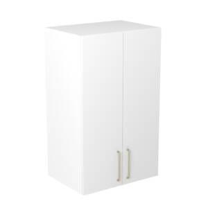 80cm Double Door Pantry Topper with Cosmic Brushed Gold Handle (Side View)
