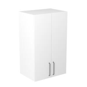 80cm Double Door Pantry Topper with Ranch Gunmetal Handle (Side View)