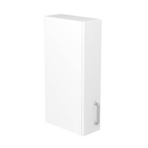 15cm Slimline Wall Cabinet with Cosmic Brushed Nickel Handle (Side View)