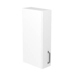 15cm Slimline Wall Cabinet with Ranch Gunmetal Handle (Side View)