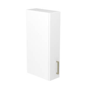 15cm Slimline Wall Cabinet with Sky Brushed Gold Handle (Side View)