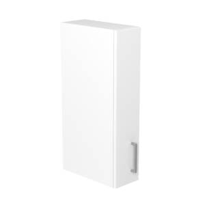 15cm Slimline Wall Cabinet with Sky Brushed Nickel Handle (Side View)