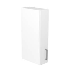 15cm Slimline Wall Cabinet with Sky Gunmetal Handle (Side View)