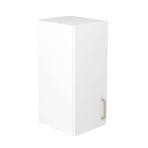 30cm Wall Cabinet with Cosmic Brushed Gold Handle (Side View)