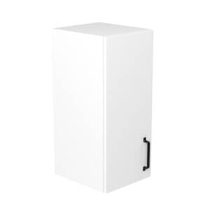 30cm Wall Cabinet with Ranch Matte Black Handle (Side View)