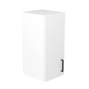 30cm Wall Cabinet with Sky Matte Black Handle (Side View)