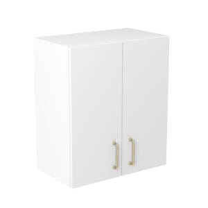 60cm Wall Cabinet with Cosmic Brushed Gold Handle (Side View)