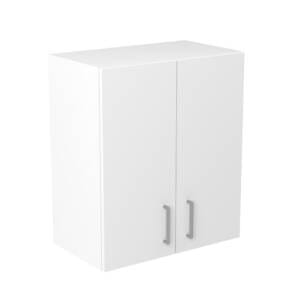 60cm Wall Cabinet with Sky Brushed Nickel Handle (Side View)