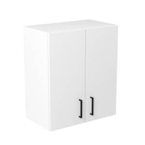 60cm Wall Cabinet with Sky Matte Black Handle (Side View)